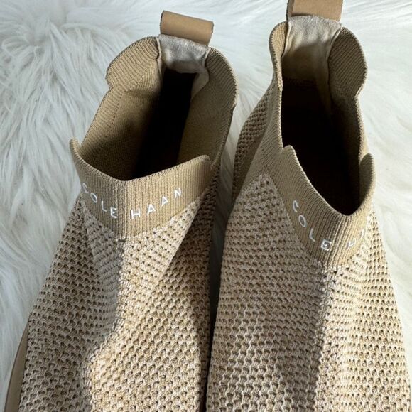 Cole Haan Nantucket Knit Ankle Chelsea Booties Sz 7.5 - Picture 4 of 7